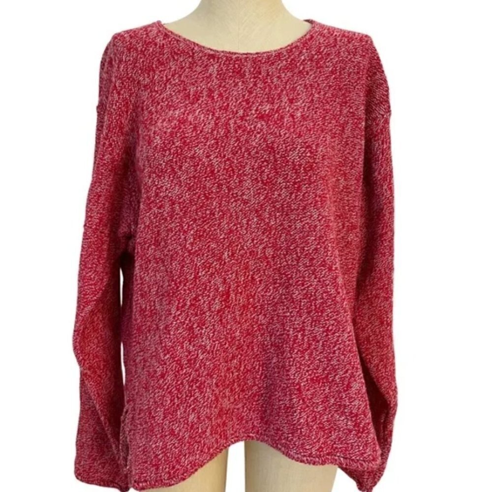 Binghamton Knitting Co Red Cotton Sweater XL